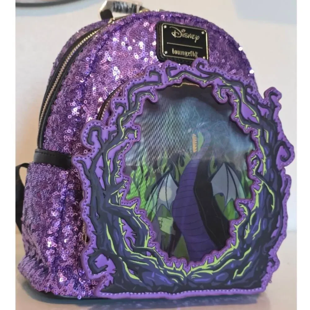 Loungefly Disney Sleeping Beauty Maleficent Lenticular Backpack UK Exclusive